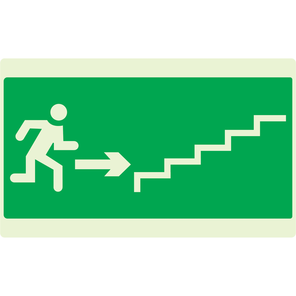 PANNEAU ESCALIER MONTANT A DROITE LUMINESCENT 330X200MM TALIAPLAST - 631431