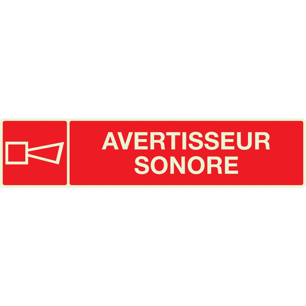 PANNEAU AVERTISSEUR SONORE LUMINESCENT 330X75MM TALIAPLAST - 635107