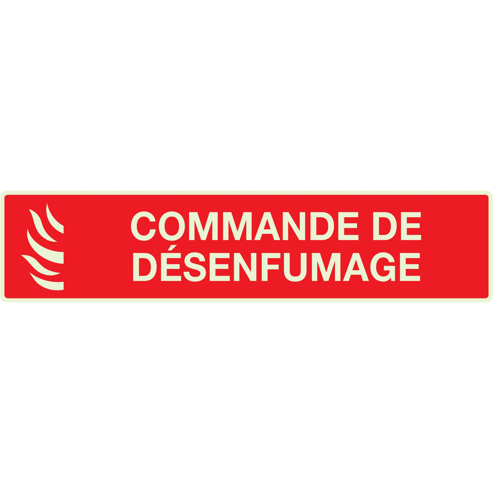 PANNEAU COMMANDE DE DESENFUMAGE LUMINESCENT 330X75MM TALIAPLAST - 635117