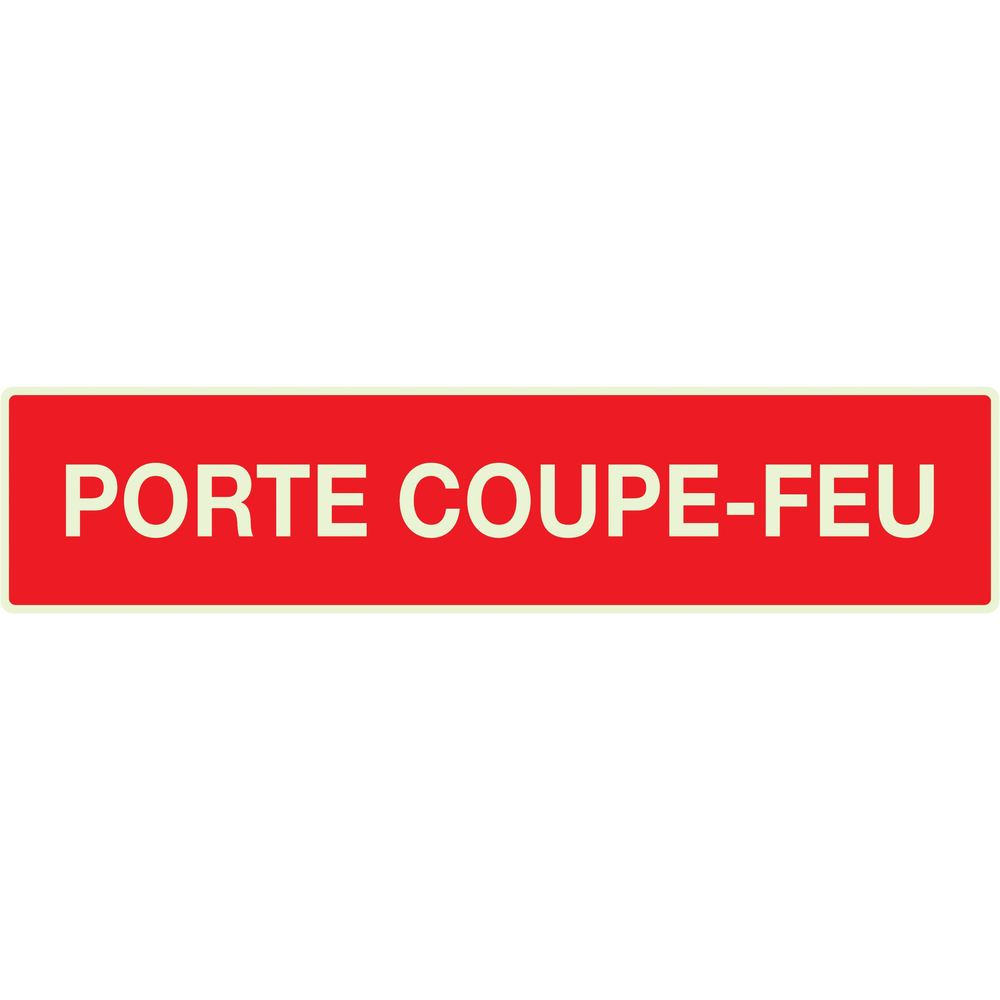 PANNEAU PORTE COUPE-FEU LUMINESCENT 330X75MM TALIAPLAST - 635121