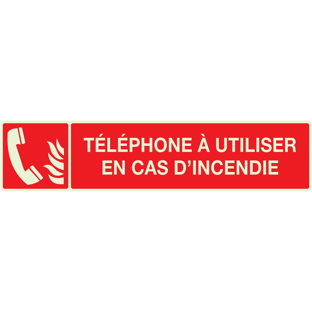 TELEPHONE A UTILISER EN CAS D'INCENDIE LUMIN. 330x75mm TALIAPLAST - 635126