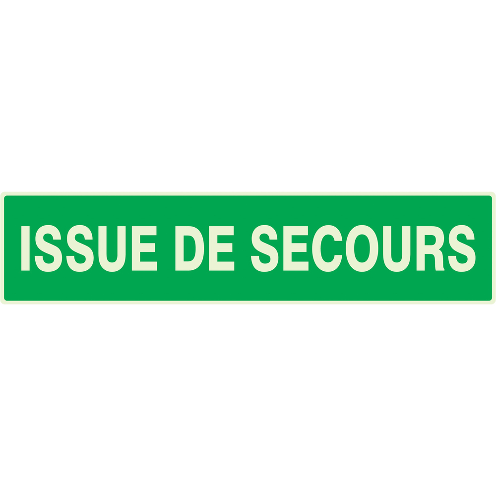 PANNEAU ISSUE DE SECOURS LUMINESCENT 330X75MM TALIAPLAST - 635402