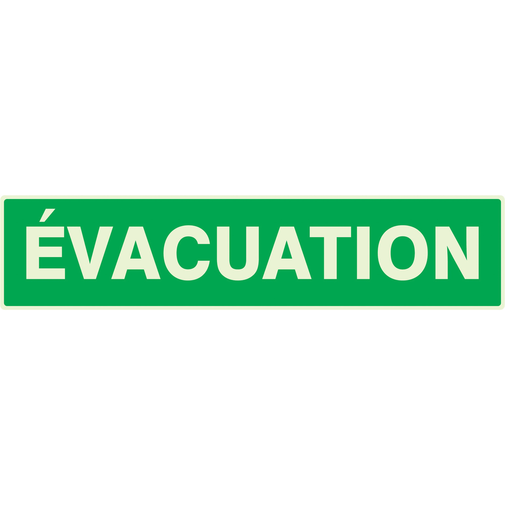 PANNEAU EVACUATION LUMINESCENT 330X75MM TALIAPLAST - 635405
