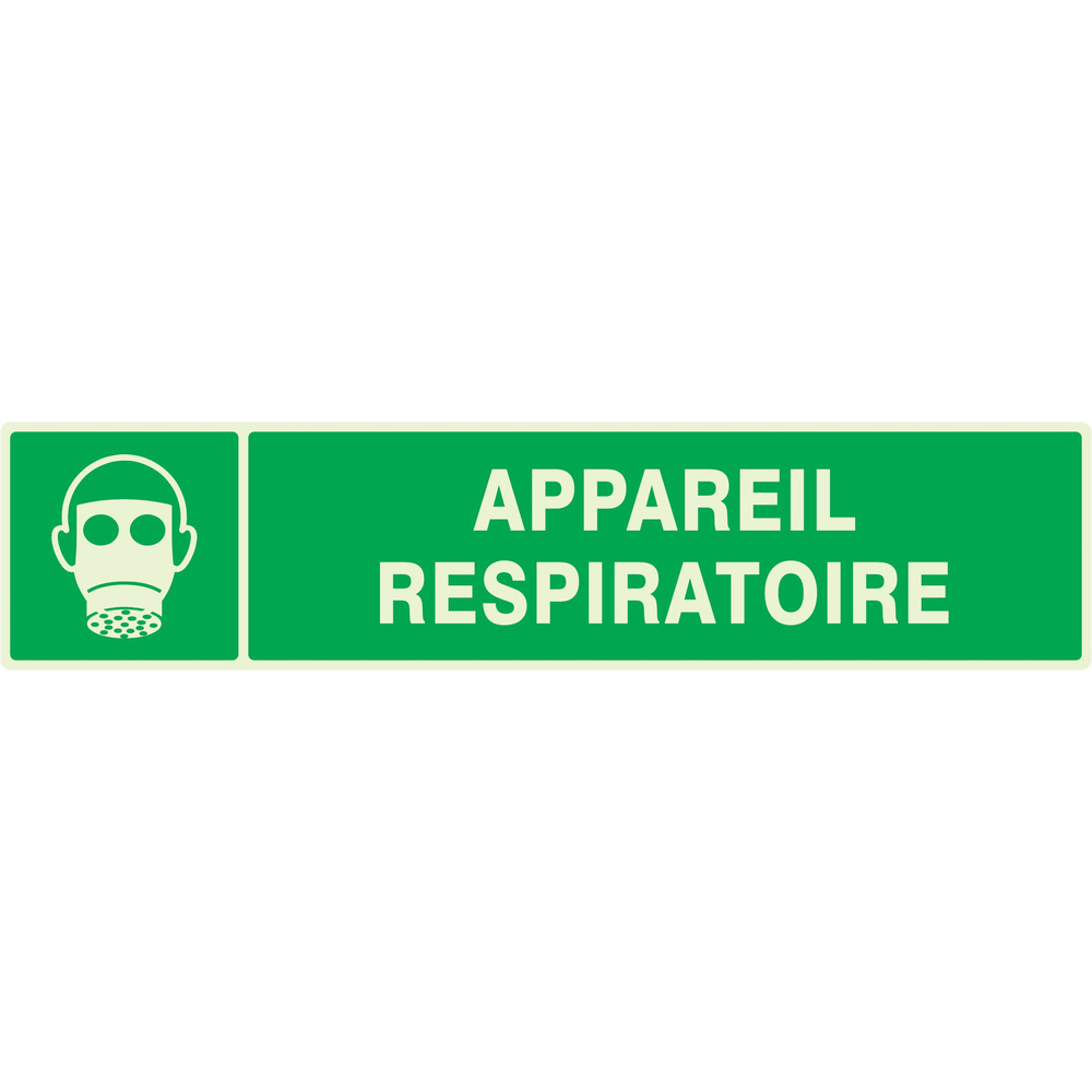 PANNEAU APPAREIL RESPIRATOIRE LUMINESCENT 330X75MM TALIAPLAST - 635409