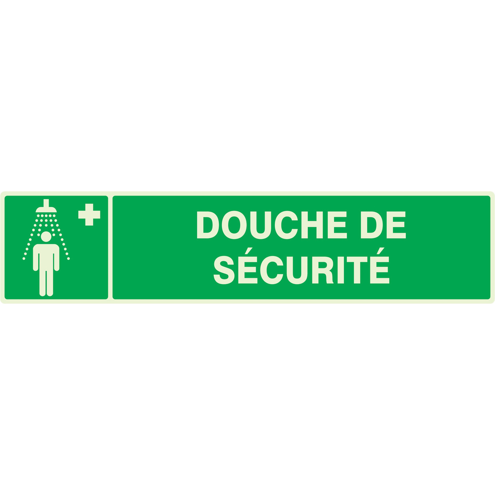 PANNEAU DOUCHE DE SECURITE LUMINESCENT 330X75MM TALIAPLAST - 635413