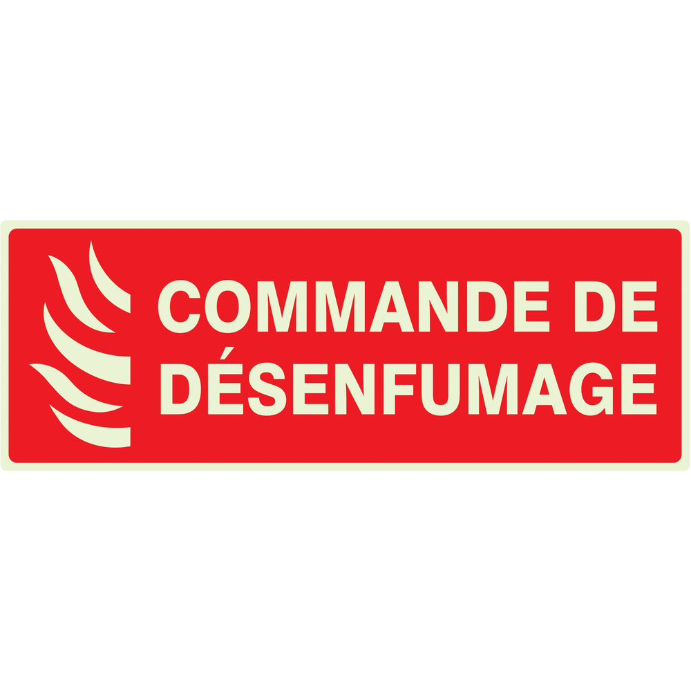PANNEAU COMMANDE DE DESENFUMAGE LUMINESCENT 330X120MM TALIAPLAST - 636117