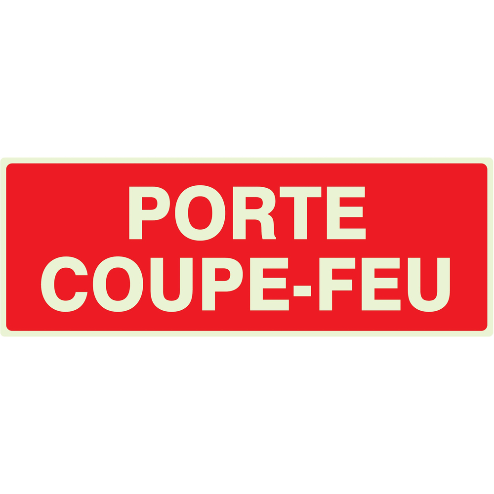 PANNEAU PORTE COUPE-FEU LUMINESCENT 330X120MM TALIAPLAST - 636121