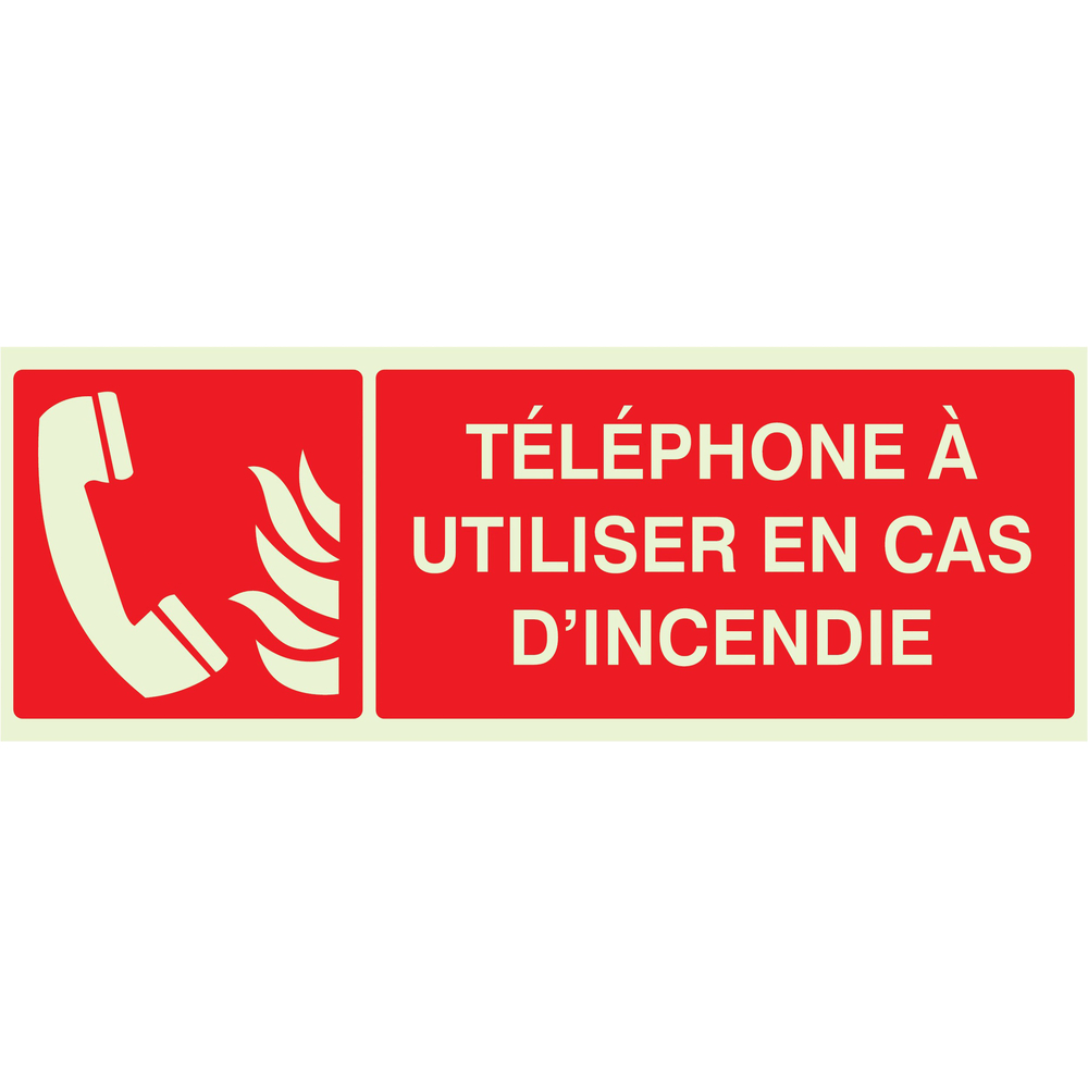 TELEPHONE A UTILISER EN CAS D'INCENDIE LUMIN. 330x120mm TALIAPLAST - 636126
