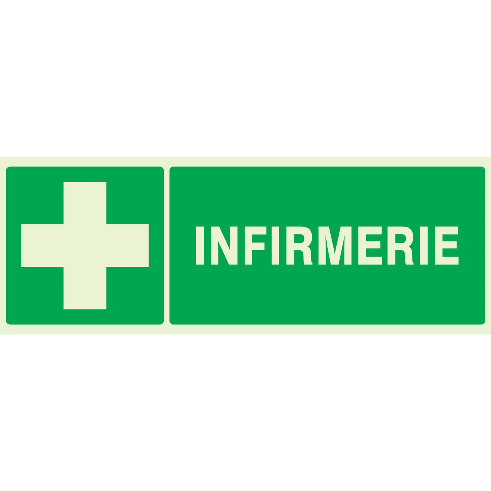 PANNEAU INFIRMERIE LUMINESCENT 330X120MM TALIAPLAST - 636403
