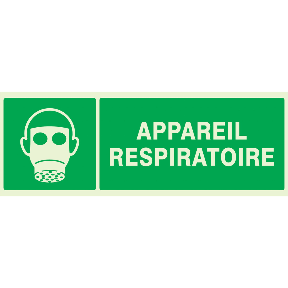 PANNEAU APPAREIL RESPIRATOIRE LUMINESCENT 330X120MM TALIAPLAST - 636409