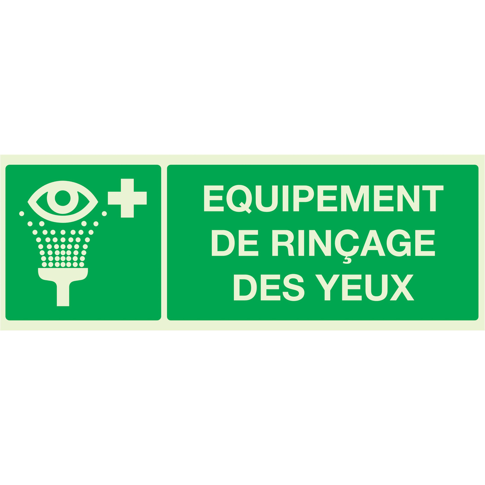 PANNEAU EQUIPEMENT DE RINCAGE DES YEUX LUMINESCENT 330X120MM TALIAPLAST - 636410