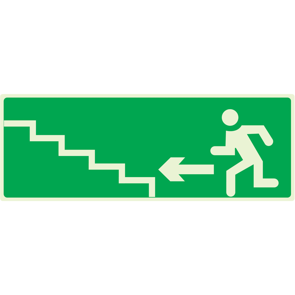 PANNEAU ESCALIER MONTANT A GAUCHE LUMINESCENT 330X120MM TALIAPLAST - 636429