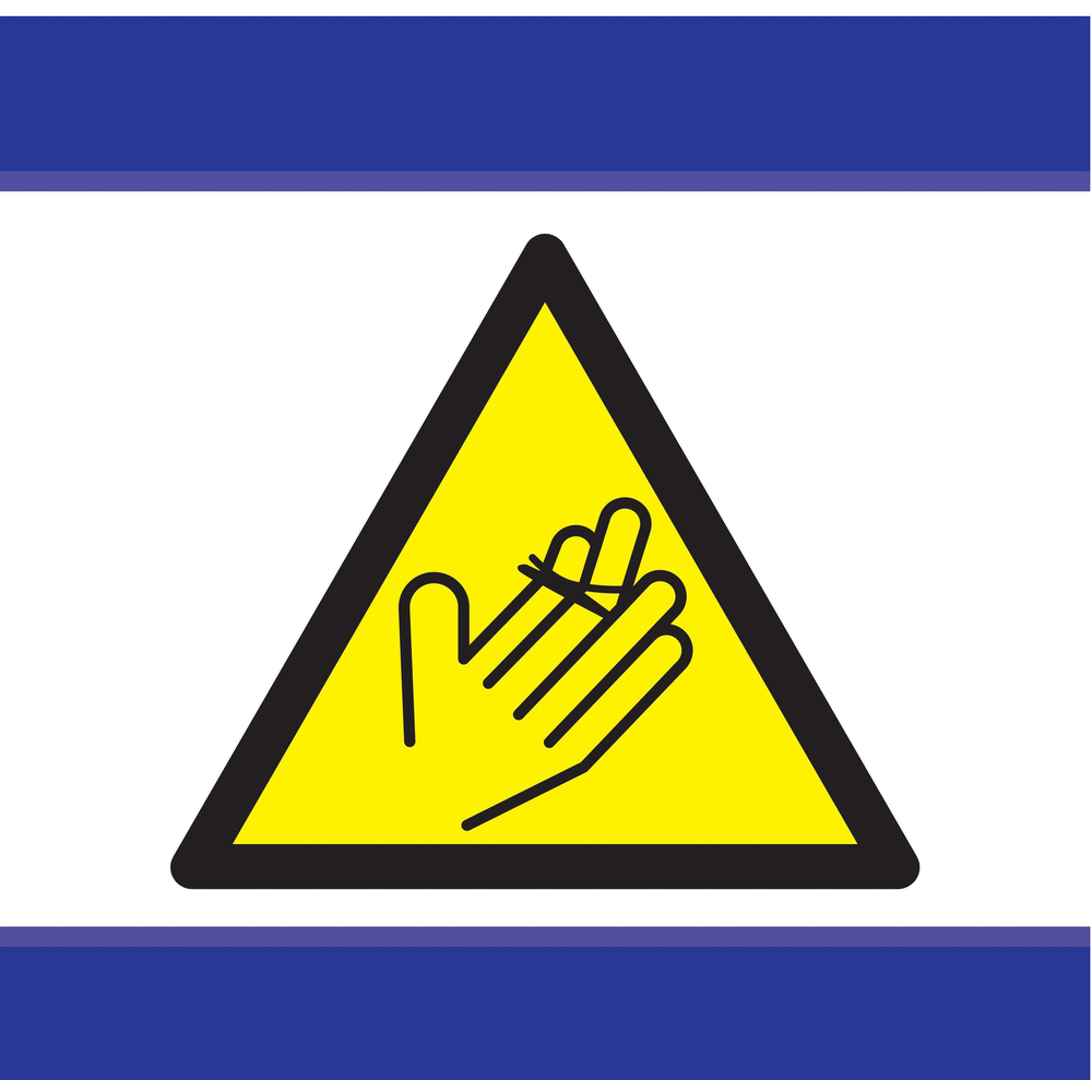 PANNEAU DANGER, ATTENTION A VOS MAINS D-SIGN 100X100MM TALIAPLAST - 637302