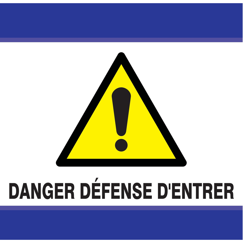 PANNEAU DANGER DEFENSE D'ENTRER D-SIGN 100X100MM TALIAPLAST - 637305