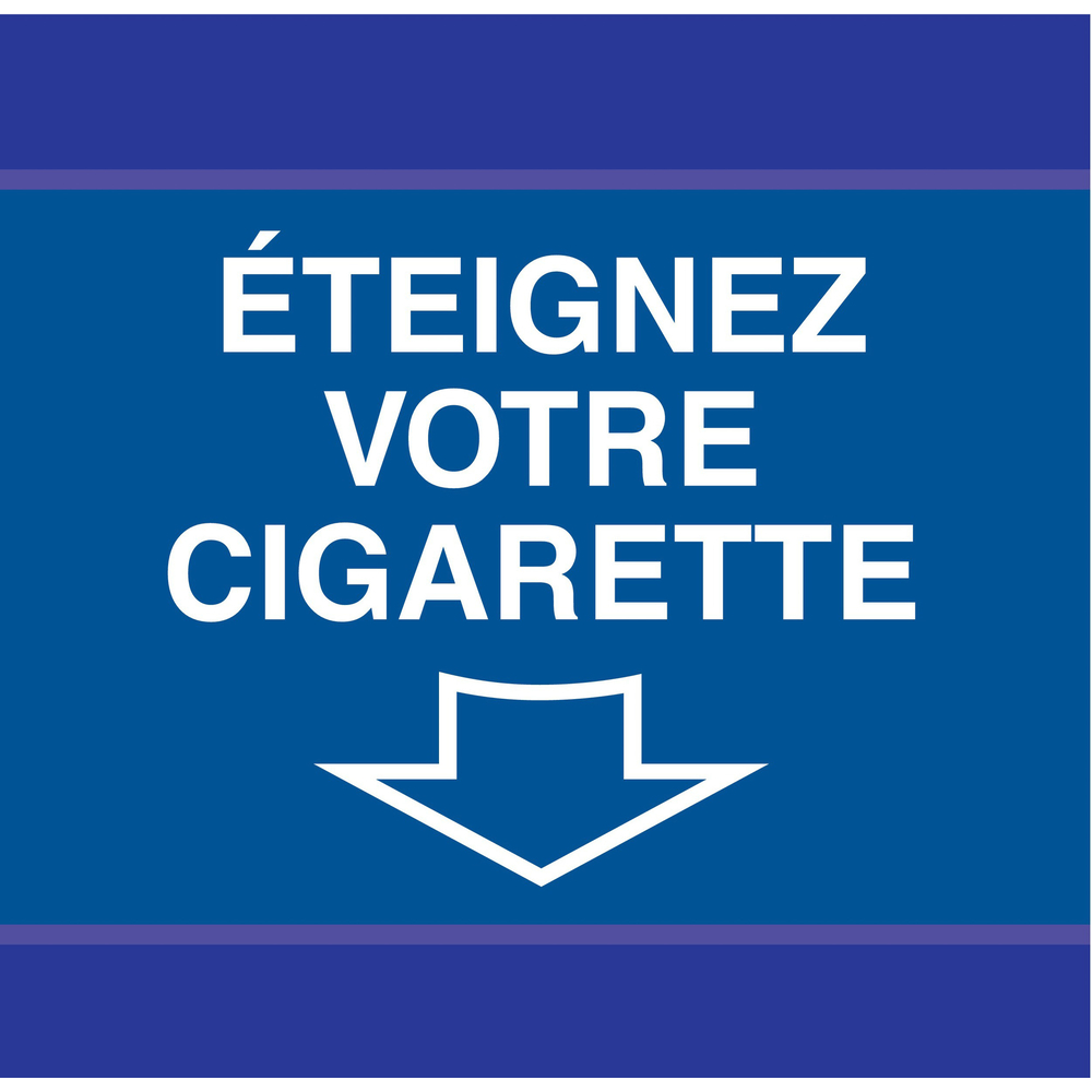 PANNEAU ETEIGNEZ VOTRE CIGARETTE D-SIGN 100X100MM TALIAPLAST - 637504