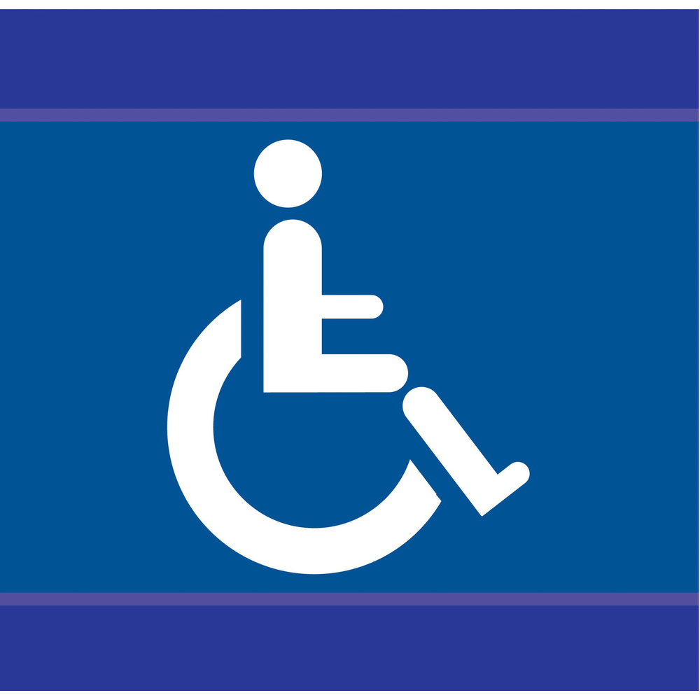 PANNEAU HANDICAPES D-SIGN 100X100MM TALIAPLAST - 637614