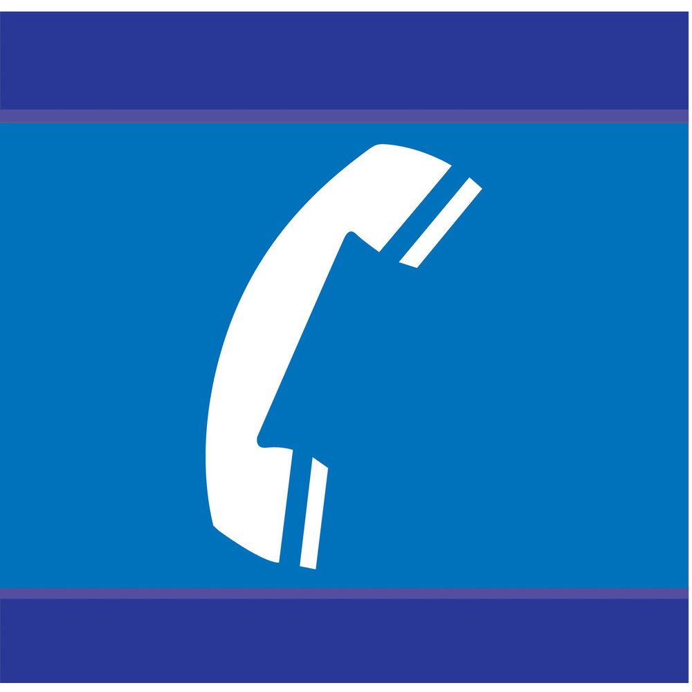 PANNEAU TELEPHONE D-SIGN 100X100MM TALIAPLAST - 637629