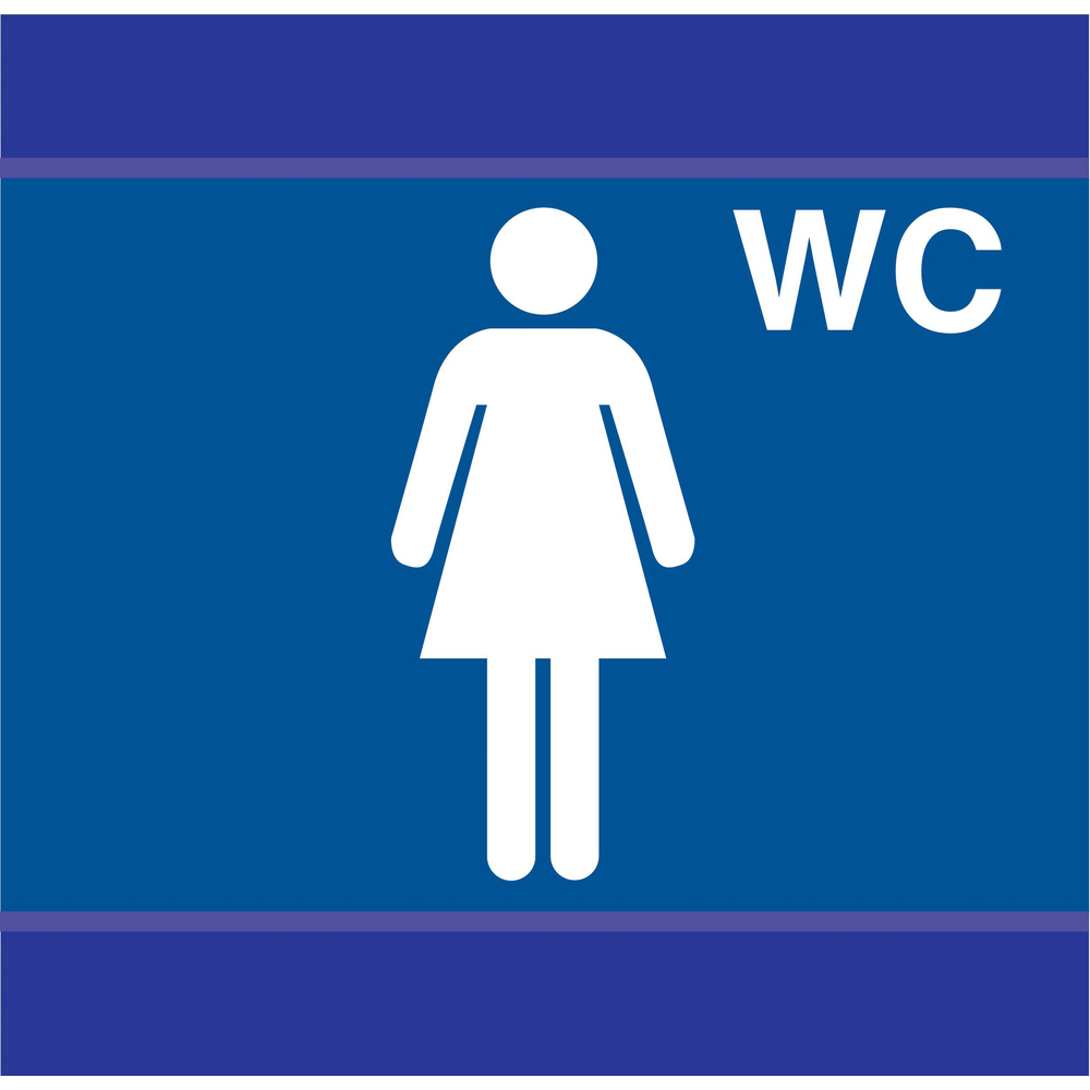 PANNEAU TOILETTES DAMES D-SIGN 100X100MM TALIAPLAST - 637633