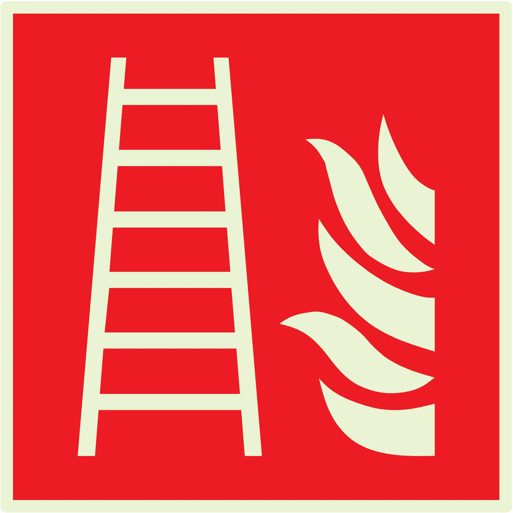 PANNEAU ECHELLE D'INCENDIE LUMINESCENT 200X200MM TALIAPLAST - 638105