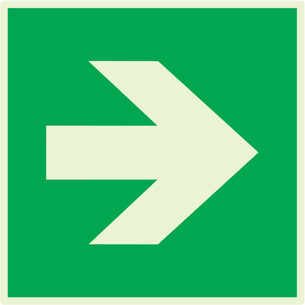 PANNEAU FLECHE LUMINESCENT 200X200MM TALIAPLAST - 638418