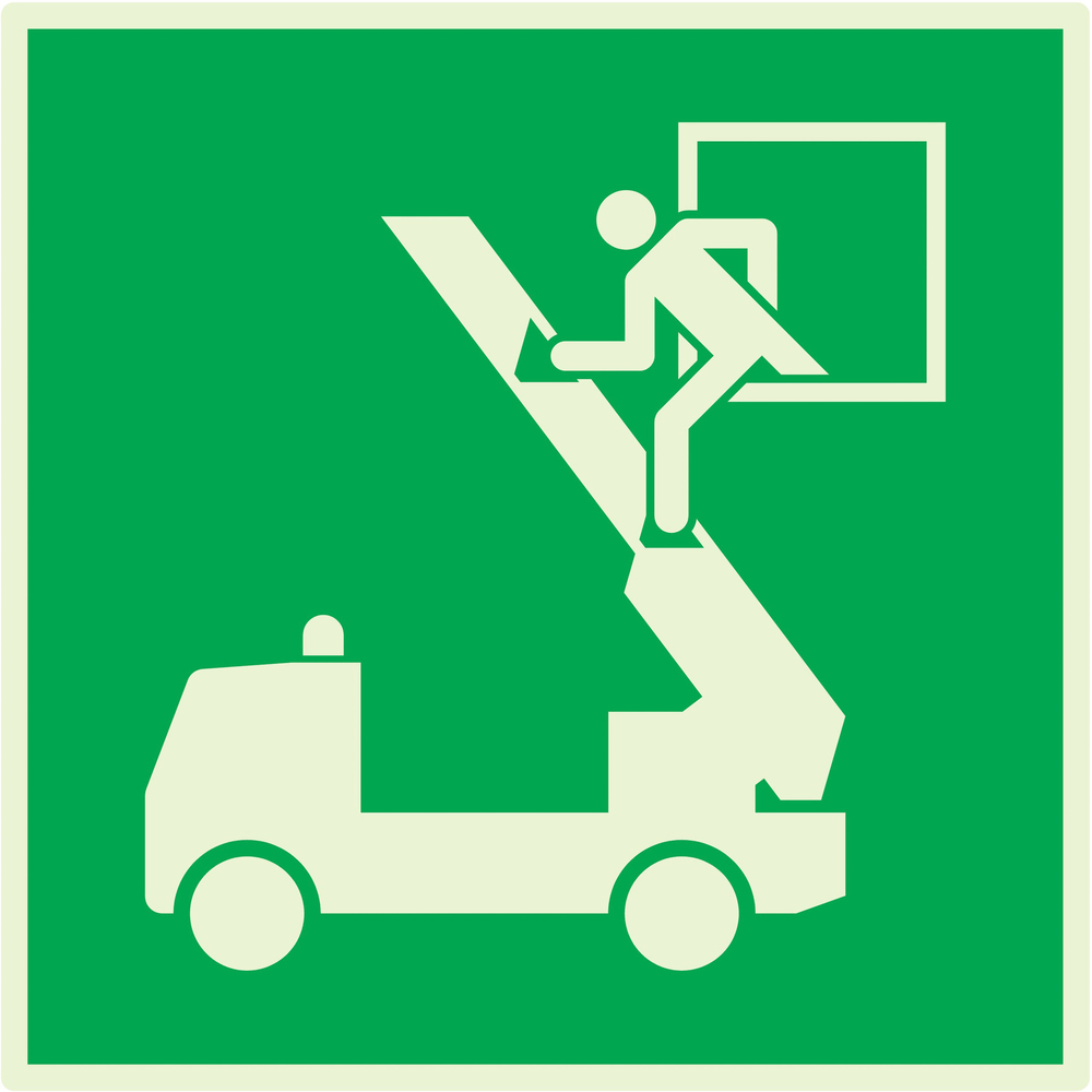 PANNEAU FENETRE DE SECOURS LUMINESCENT 200X200MM TALIAPLAST - 638423