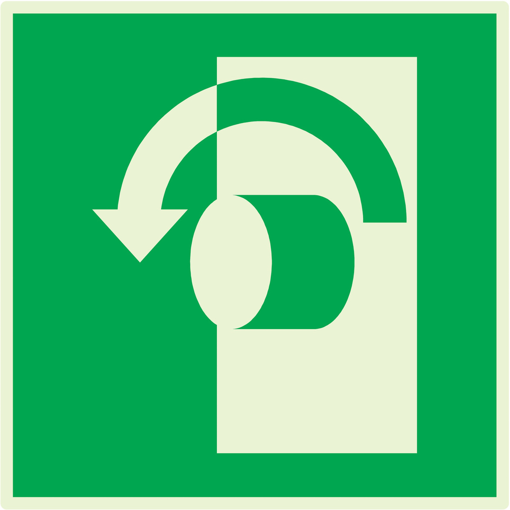 TOURNER SENS ANTI-HORAIRE P/OUVRIR LUMINESC. 200x200mm TALIAPLAST - 638424