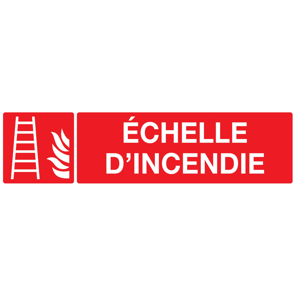 PANNEAU ECHELLE D'INCENDIE 200X52MM TALIAPLAST - 720102