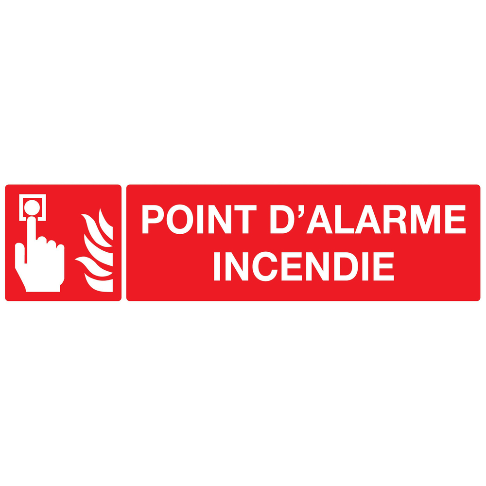 PANNEAU POINT D'ALARME INCENDIE 200X52MM TALIAPLAST - 720103