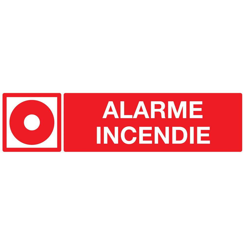 PANNEAU ALARME INCENDIE 200X52MM TALIAPLAST - 720106