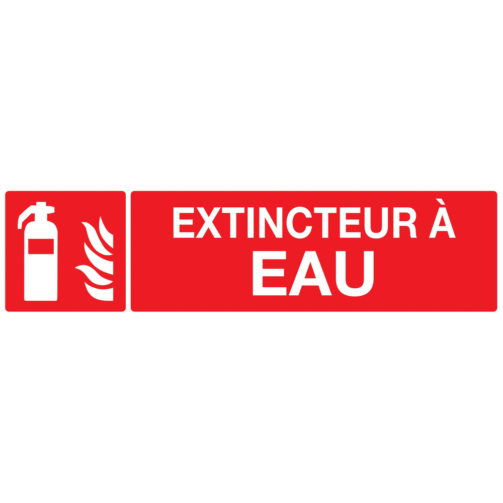 PANNEAU EXTINCTEUR A EAU 200X52MM TALIAPLAST - 720108