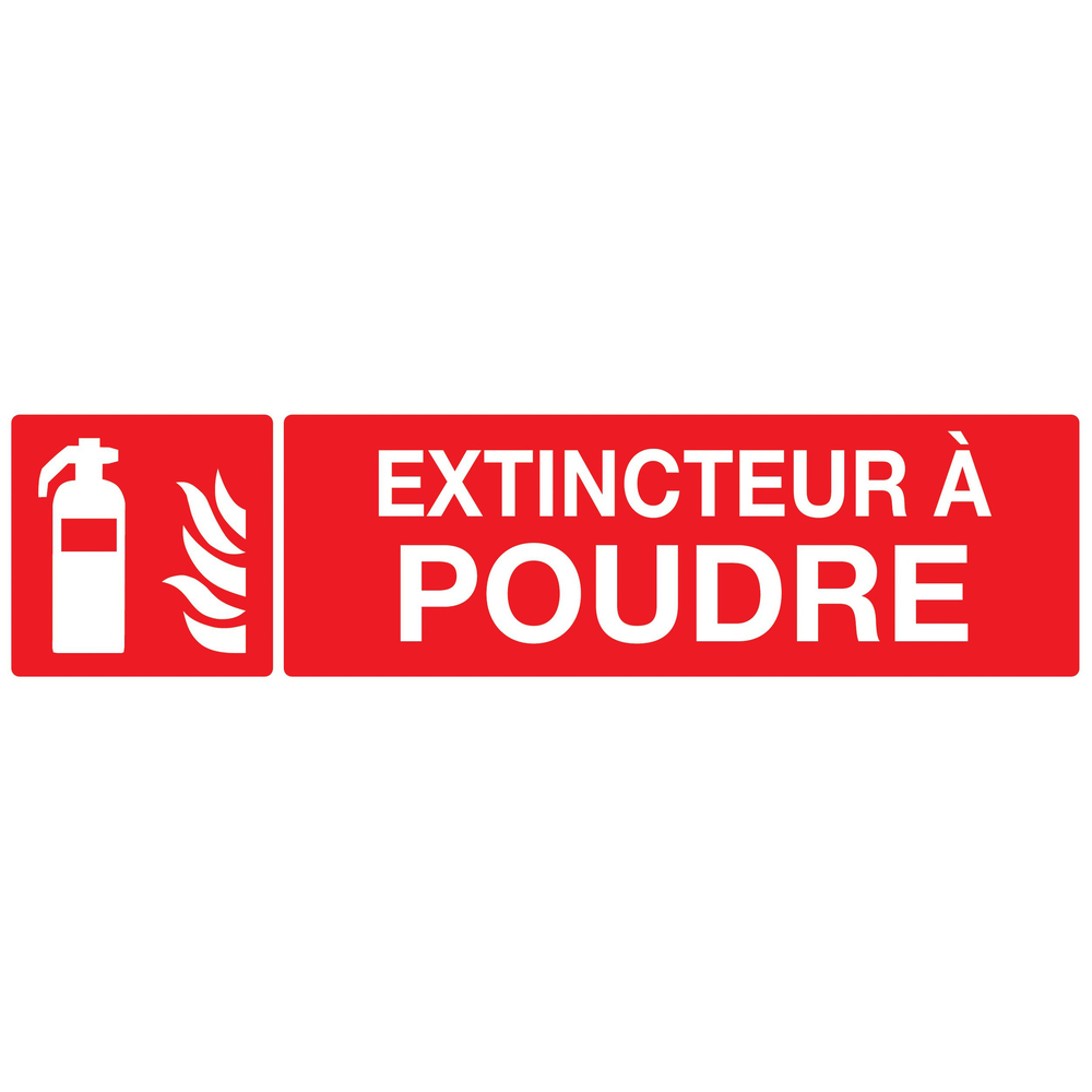 PANNEAU EXTINCTEUR A POUDRE 200X52MM TALIAPLAST - 720109