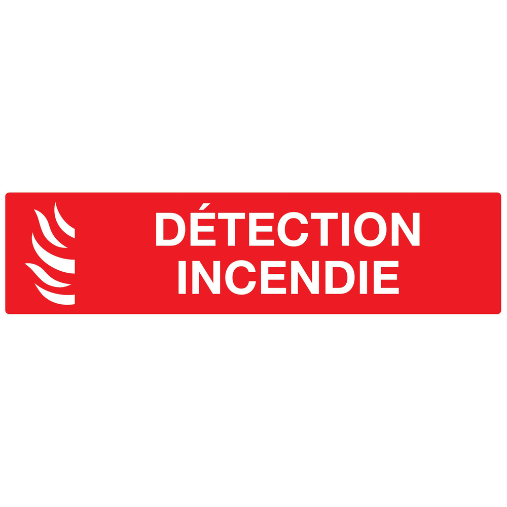 PANNEAU DETECTION INCENDIE 200X52MM TALIAPLAST - 720114