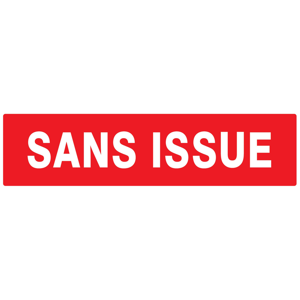 PANNEAU SANS ISSUE (INCENDIE) 200X52MM TALIAPLAST - 720124