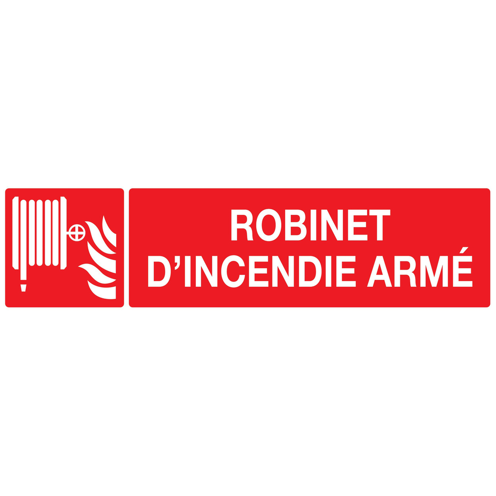 PANNEAU ROBINET D'INCENDIE ARME 200X52MM TALIAPLAST - 720125