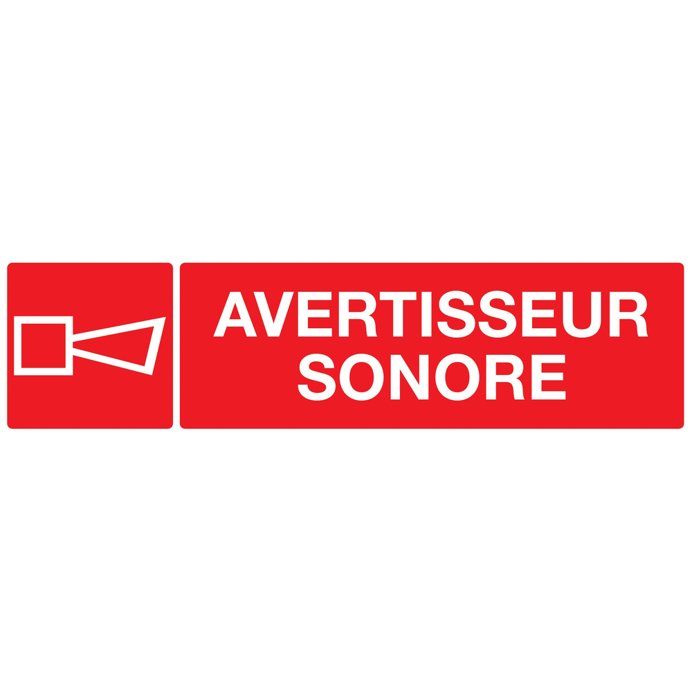 PANNEAU AVERTISSEUR SONORE 200X52MM TALIAPLAST - 720127