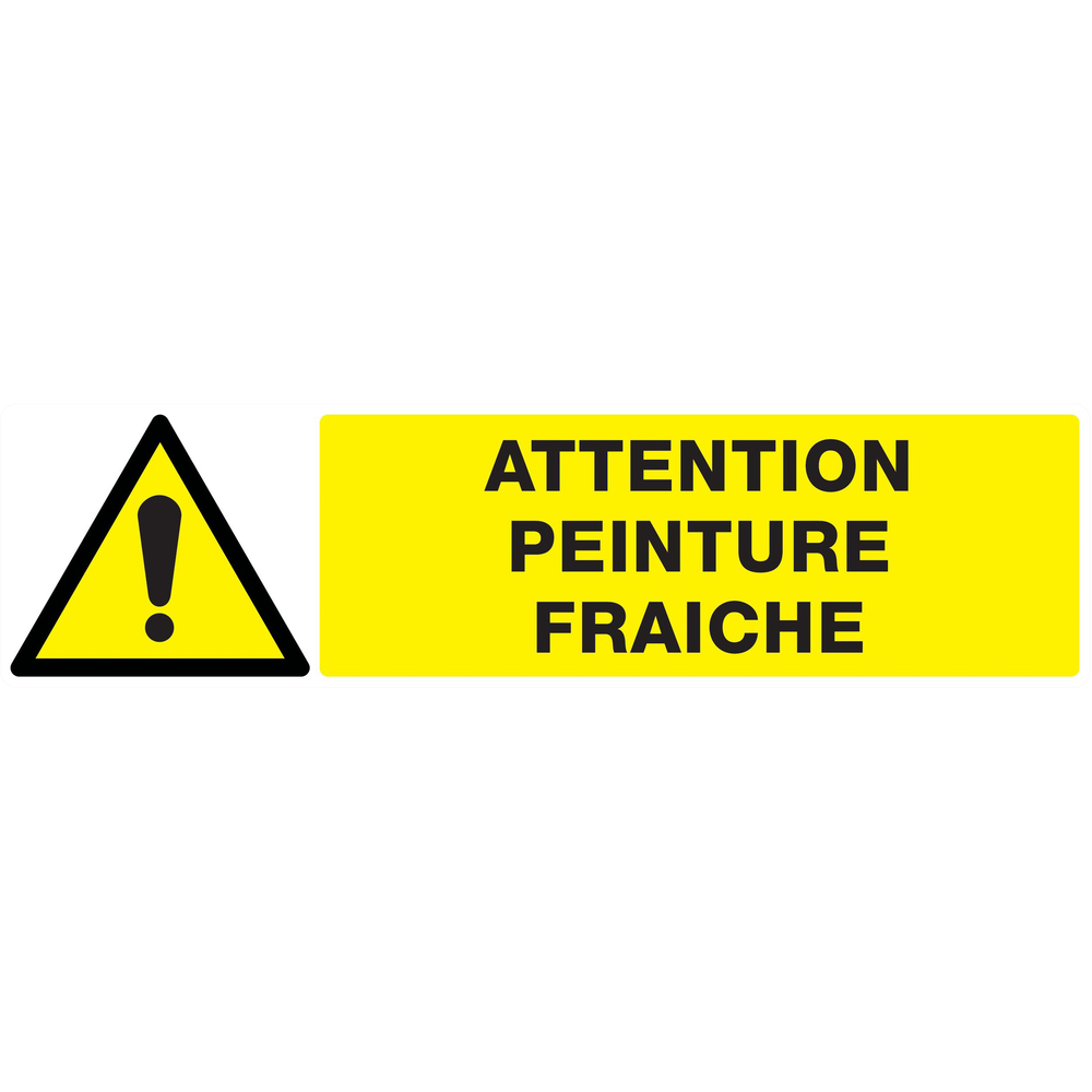 Panneau adhésif ATTENTION PEINTURE FRAICHE 200X52MM TALIAPLAST - 720334