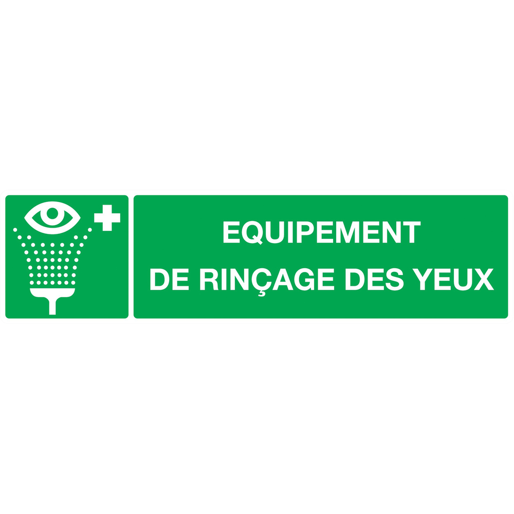 PANNEAU EQUIPEMENT DE RINCAGE DES YEUX 200X52MM TALIAPLAST - 720410