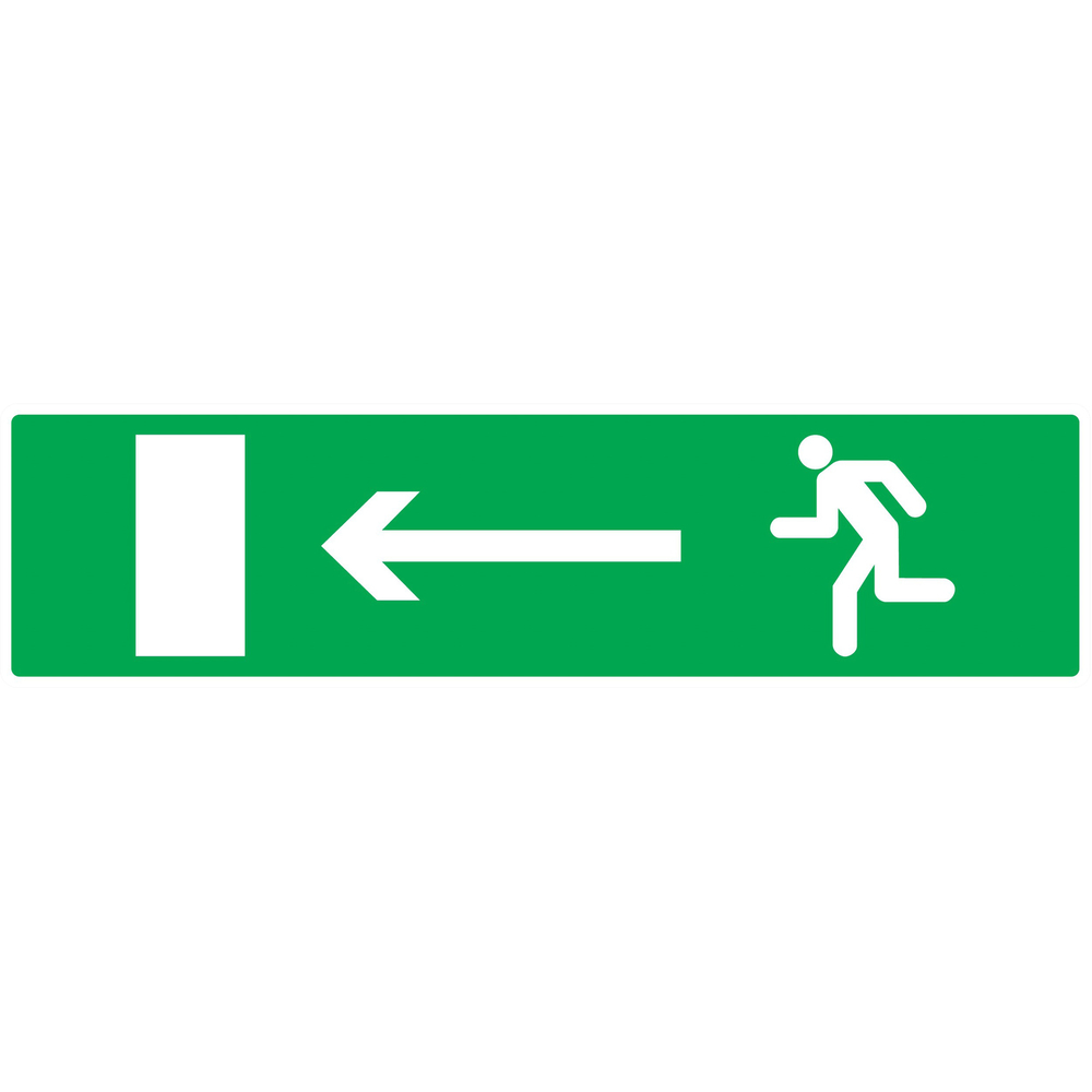 PANNEAU EVACUATION VERS SORTIE GAUCHE 200X52MM TALIAPLAST - 720423