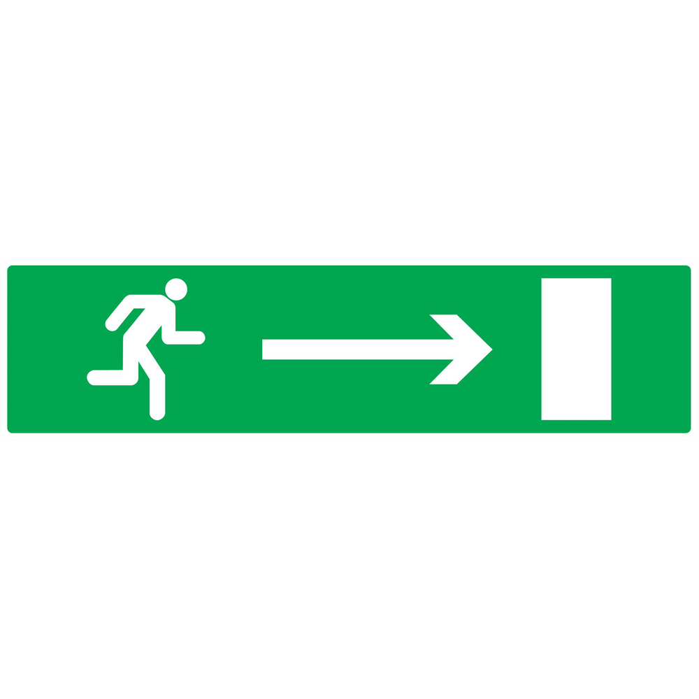 PANNEAU EVACUATION VERS SORTIE DROITE 200X52MM TALIAPLAST - 720424