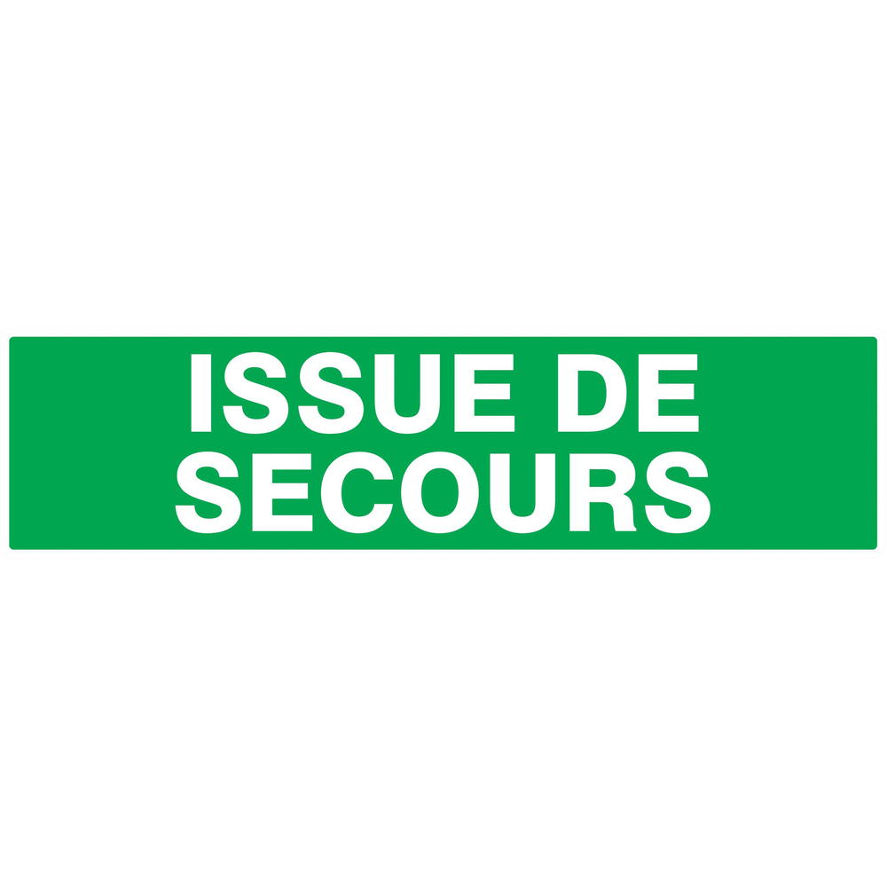 PANNEAU ISSUE DE SECOURS 200X52MM TALIAPLAST - 720431