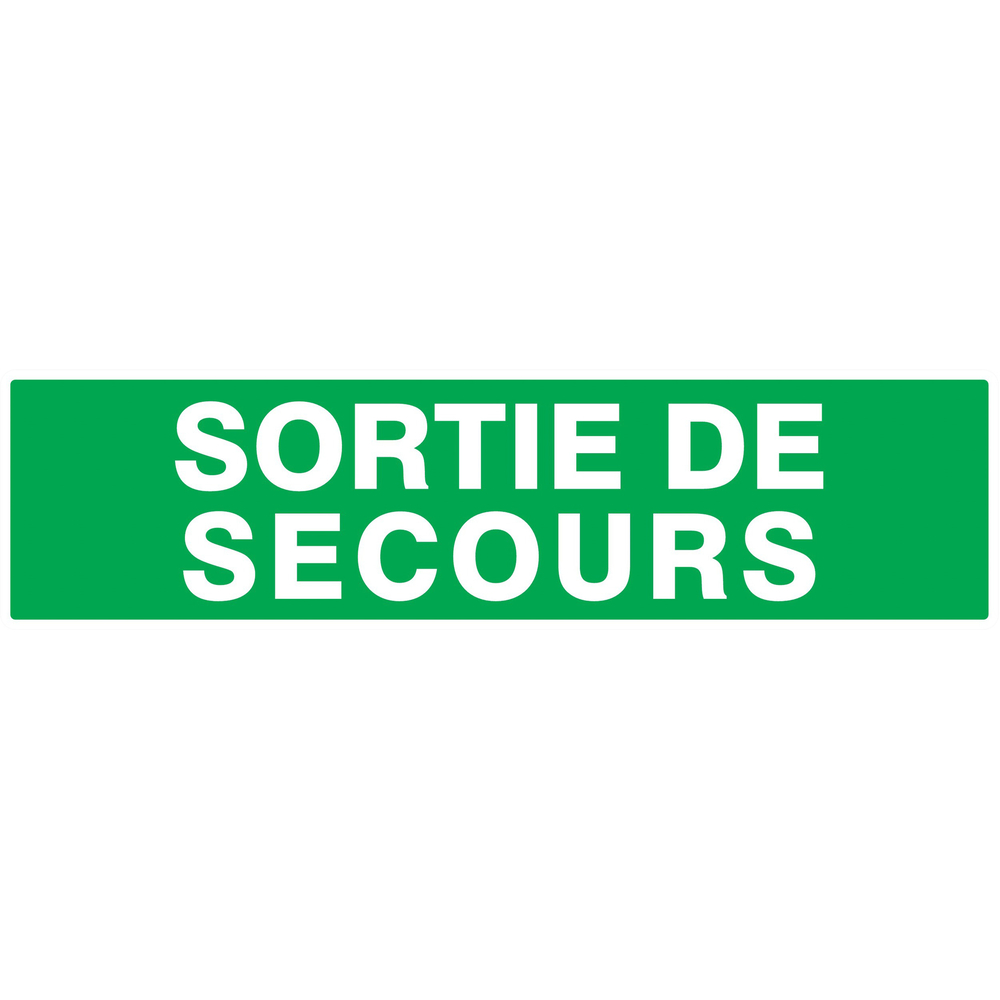 PANNEAU SORTIE DE SECOURS 200X52MM TALIAPLAST - 720432