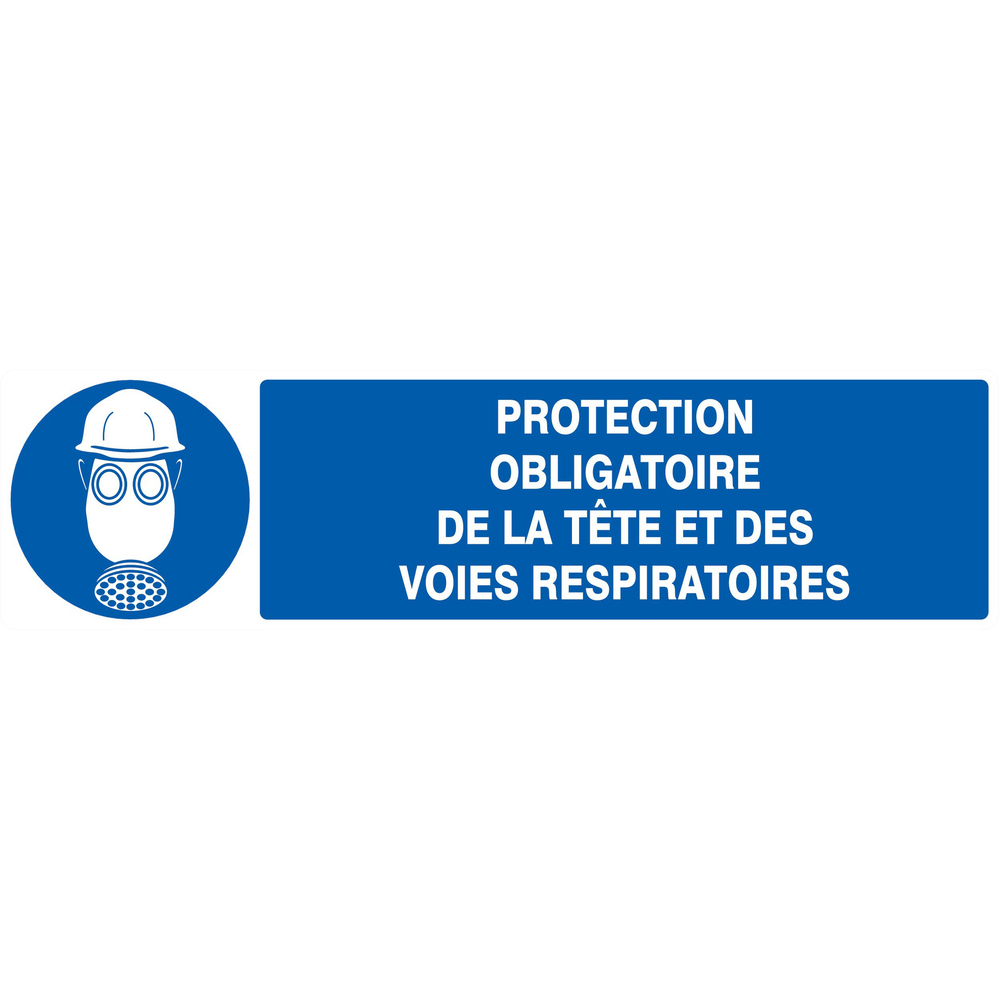 Protection obligat. tete/voies respiratoires 200x52mm