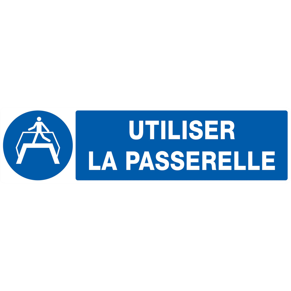 PANNEAU UTILISER LA PASSERELLE 200X52MM TALIAPLAST - 720511