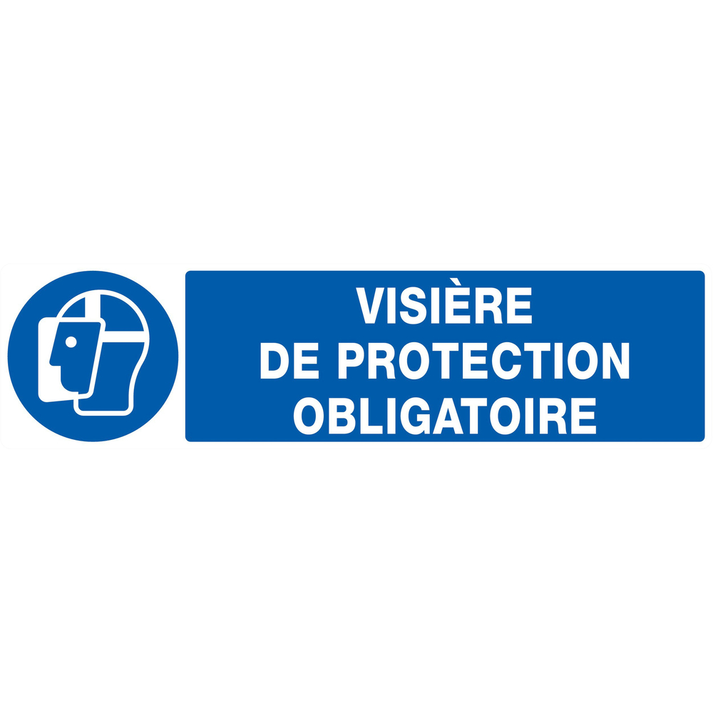 PANNEAU VISIERE DE PROTECTION OBLIGATOIRE 200X52MM TALIAPLAST - 720514