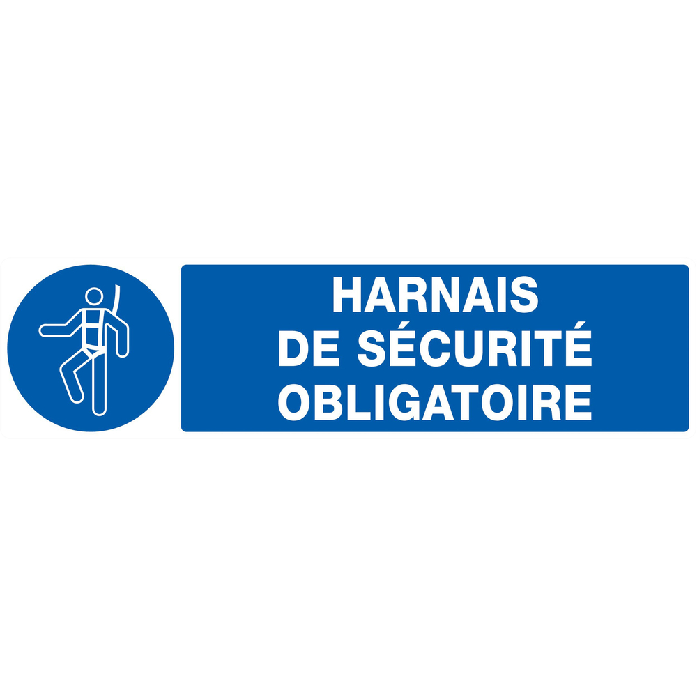 PANNEAU HARNAIS DE SECURITE OBLIGATOIRE 200X52MM TALIAPLAST - 720515