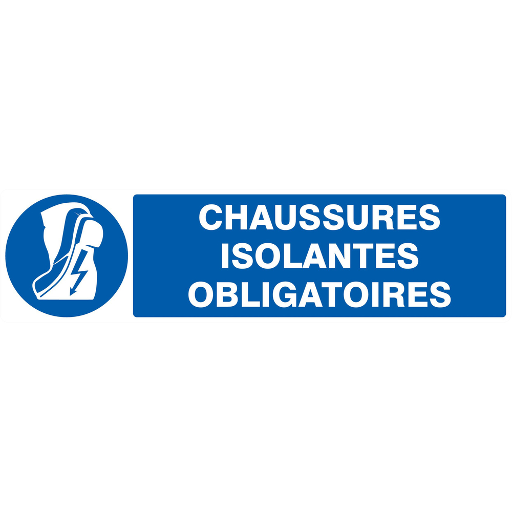 PANNEAU CHAUSSURES ISOLANTES OBLIGATOIRES 200X52MM TALIAPLAST - 720516