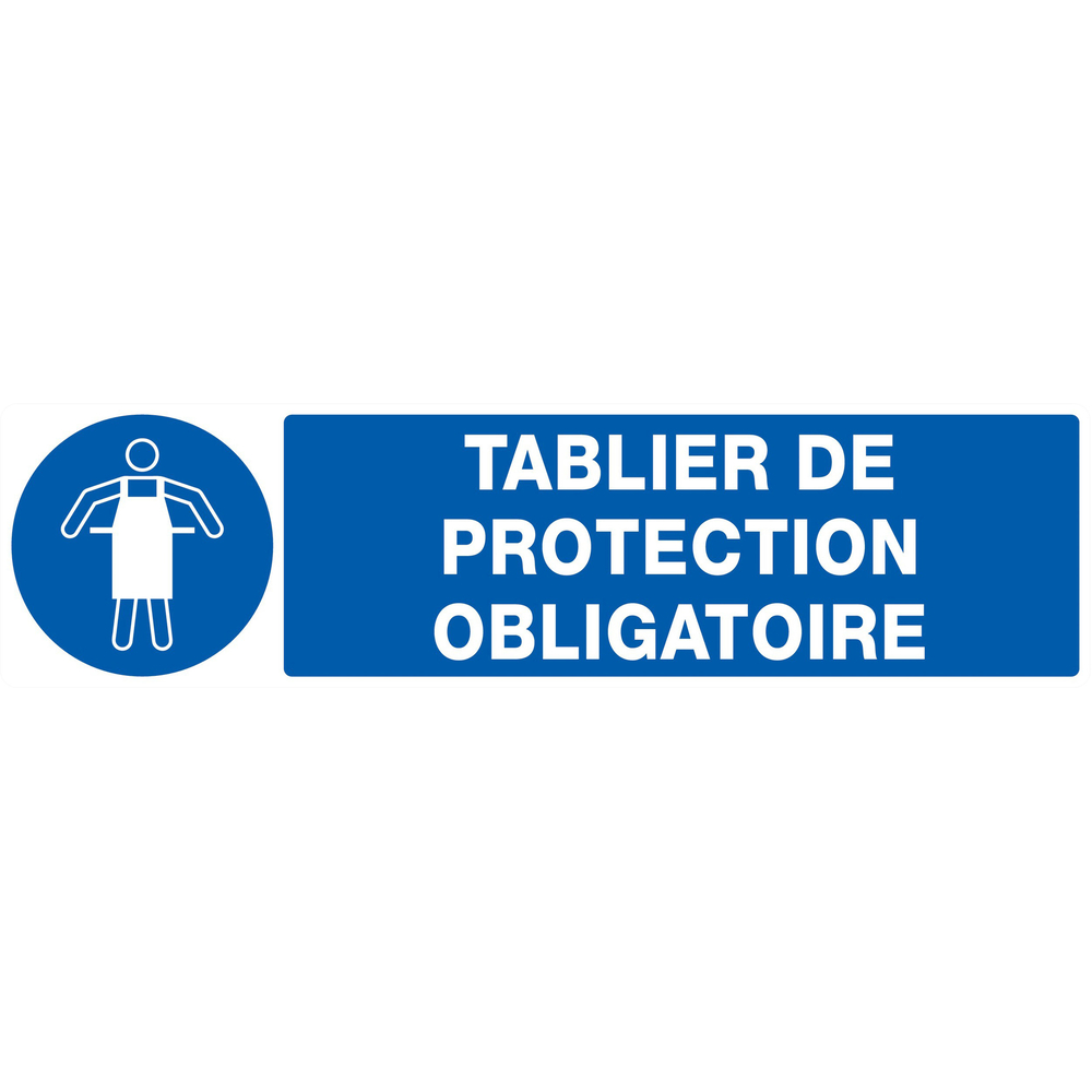 PANNEAU TABLIER DE PROTECTION OBLIGATOIRE 200X52MM TALIAPLAST - 720521