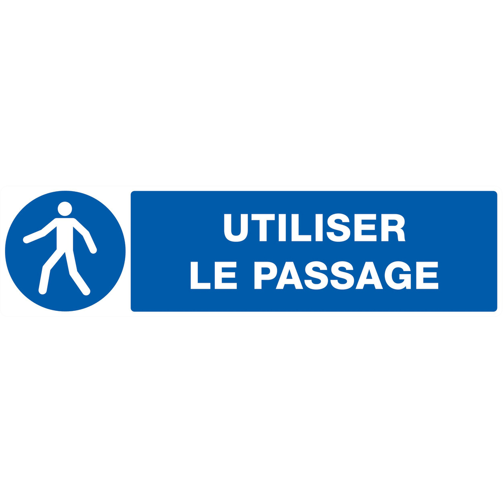 PANNEAU UTILISER LE PASSAGE 200X52MM TALIAPLAST - 720523