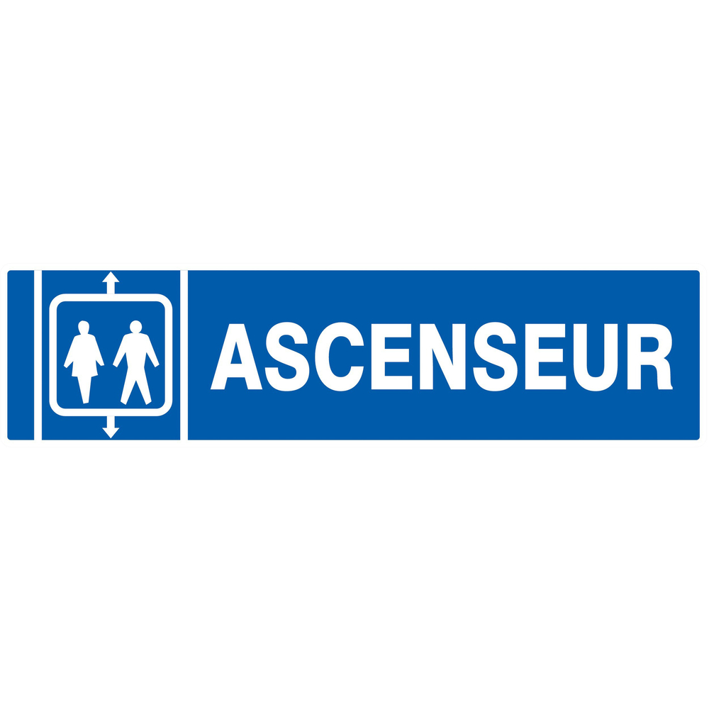 Panneau adhésif ASCENSEUR 200X52MM TALIAPLAST - 720601