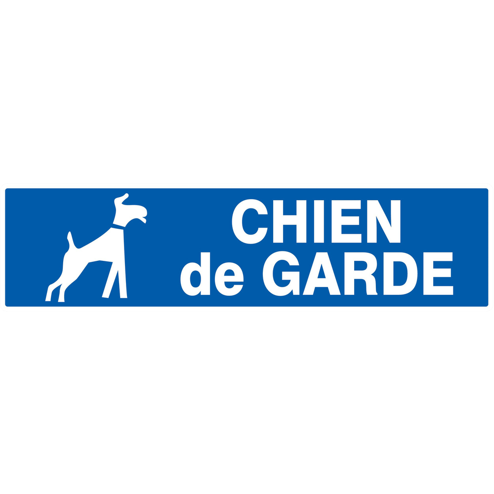 Panneau adhésif CHIEN DE GARDE 200X52MM TALIAPLAST - 720612